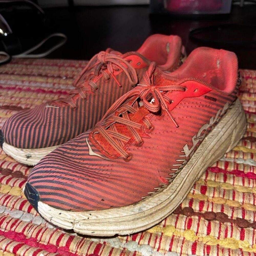 Hoka-one-one Women's Orange and Red Trainers